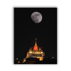 Tablou Canvas Full Moon (Black) - Img 2