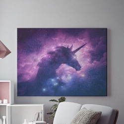 Tablou Canvas Galaxy Unicorn
