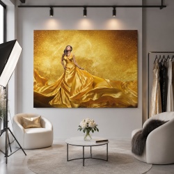 Tablou Canvas Golden Lady