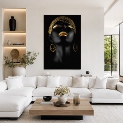 Tablou Canvas Golden Lips And Hair