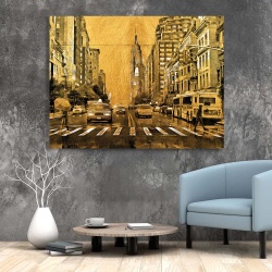 Tablou Canvas - Golden New York