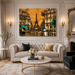 Tablou Canvas - Golden Paris