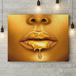 Tablou Canvas Golden Seduction - Img 3
