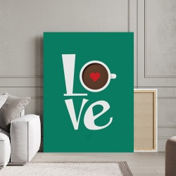 Tablou Canvas Inspirațional - Love (handwrite in a frame) - Img 1