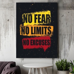 Tablou Canvas Inspirațional - No Fear, No Limits - Img 3