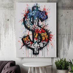 Tablou Canvas Inspirațional - Splash Dollar Sign - Img 3