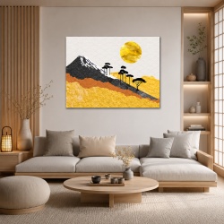 Tablou Canvas Japanese Golden Pattern