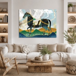 Tablou Canvas Magical Golden Horse