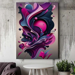 Tablou Canvas Modern Abstract - 3D Vortex - Img 2