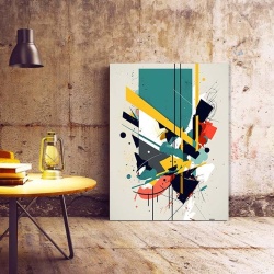 Tablou Canvas Modern Abstract - Abstract contrasting painting