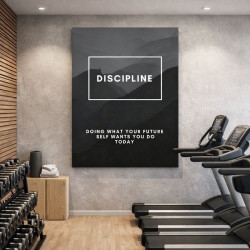 Tablou Canvas Motivational - Discipline (definition)