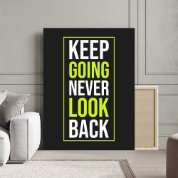 Tablou Canvas Motivational - Keep going (neon green) - Img 4