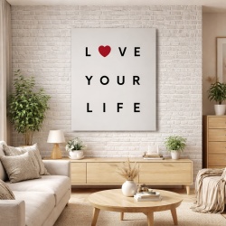 Tablou Canvas Motivational - Love your life