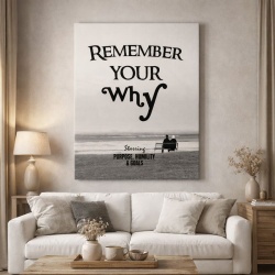 Tablou Canvas Motivational - Remember your why