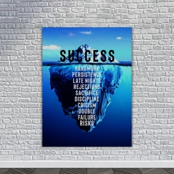 Tablou Canvas Motivational - Success (blue iceberg) - Img 4