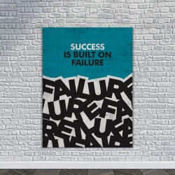 Tablou Canvas Motivational - Success is built on failure - Img 4