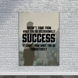 Tablou Canvas Motivational - Success means consistency - Img 3
