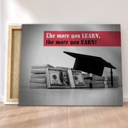 Tablou Canvas Motivational - The More You Learn - Img 5