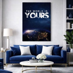 Tablou Canvas Motivational - The world is yours