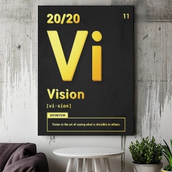 Tablou Canvas Motivational - Vision (Gold) - Img 4