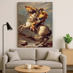 Tablou Canvas "Napoleon Crossing the Alps" - Napoleon Traversând Alpii - Img 3