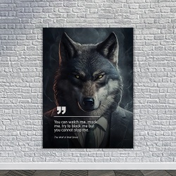 Tablou Canvas Personalizat - Business Animals - Wolf - Img 4