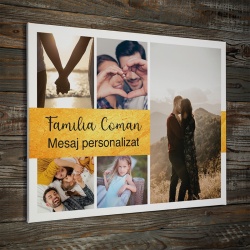 Tablou Canvas Personalizat - Poze de familie si mesaj personalizat - Img 4