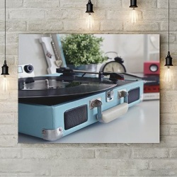 Tablou Canvas Pick-up In A Blue Box - Img 3