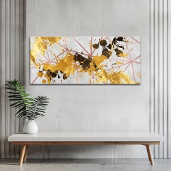 Tablou canvas - Rusty Gold and Red Lines (ZAZ 094) - Img 3