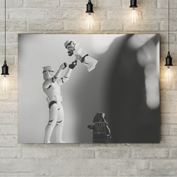 Tablou Canvas Stormtroopers And Darth Vader - Img 2