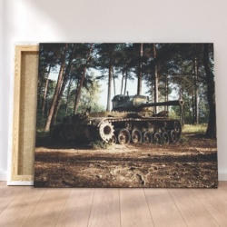 Tablou Canvas Tanc In Padure - Img 3
