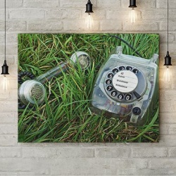 Tablou Canvas Telefon Cu Disc - Img 2