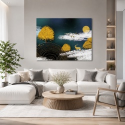 Tablou Canvas The Golden Vibes Of The Forest