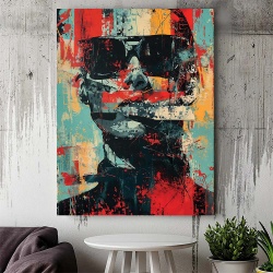 Tablou Canvas - Urban Art Abstract Portrait - Img 3