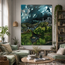 Tablou Canvas - "View of Toledo" - Vedere din Toledo