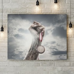 Tablou Canvas Work Hard To Become Number One - Img 3