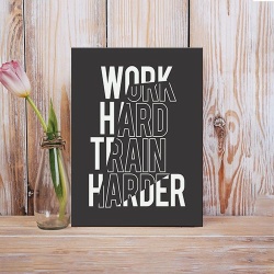 Tablou Canvas Work Hard, Train Harder - Img 2