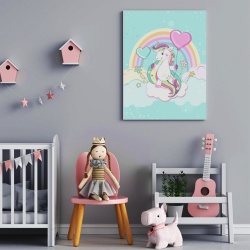 Tablou Copii - Happy Unicorn - Img 3