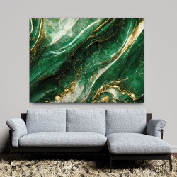 Tablou Marmura in straturi verzi cu insertii aurii (098) - Img 5