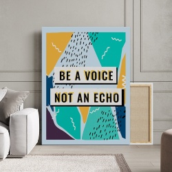 Tablou Motivational - Be a voice (modern doodle) - Img 2