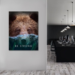 Tablou Motivational - Be strong (bear) - Img 3