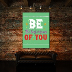 Tablou Motivational - Be The Best Version Of You (Typography) - Img 3