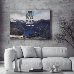 Tablou Motivational - Be Yourself, Everyone Else Is Taken - Img 3