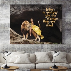 Tablou Motivational - Believe, You Are Stronger Than You Think - Img 3
