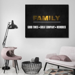 Tablou Motivational - Family (gold) - Img 4