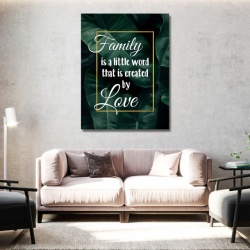 Tablou Motivational - Family is a little word - Img 2