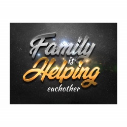 Tablou Motivational - Family is helping - Img 2
