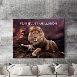 Tablou Motivational - Fear Is Just An Illusion - Img 2