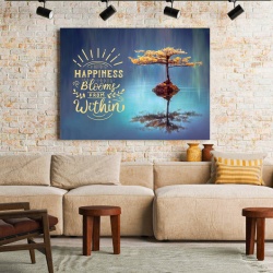Tablou Motivational - Happiness Blooms From Within (Tree) - Img 2