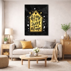 Tablou Motivational - Home sweet home (house)